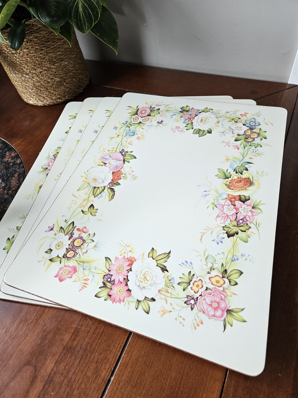 Vintage Floral Pimpernel Placemats